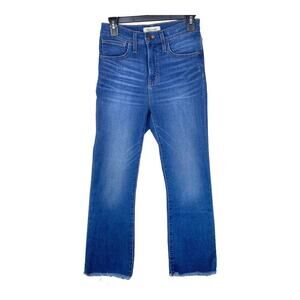Madewell Light Blue Cali Demi-Boot Jeans in Marco Wash High-Rise Stretch 26